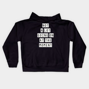 not a lot going on at the moment Kids Hoodie